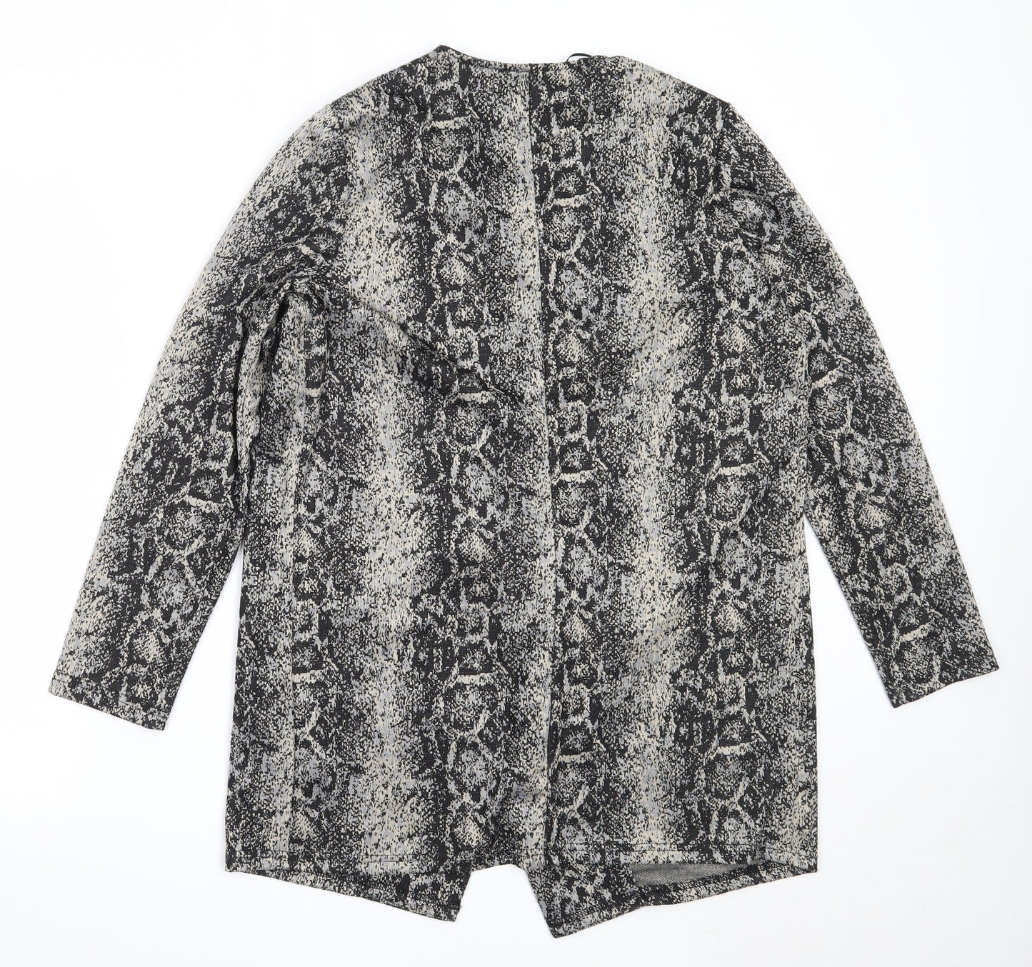 Papaya Womens Black Animal Print  Jacket  Size 12