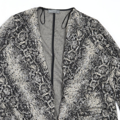 Papaya Womens Black Animal Print  Jacket  Size 12