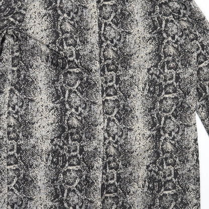 Papaya Womens Black Animal Print  Jacket  Size 12