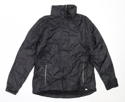 Crivit Womens Black   Windbreaker Coat Size M