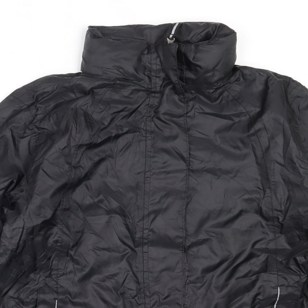Crivit Womens Black   Windbreaker Coat Size M