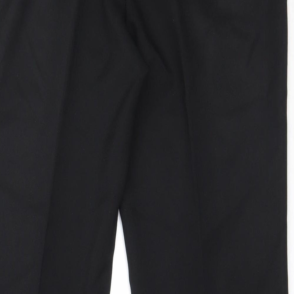 Womens UK Size 10 Papaya Regular Fit  Black Trousers