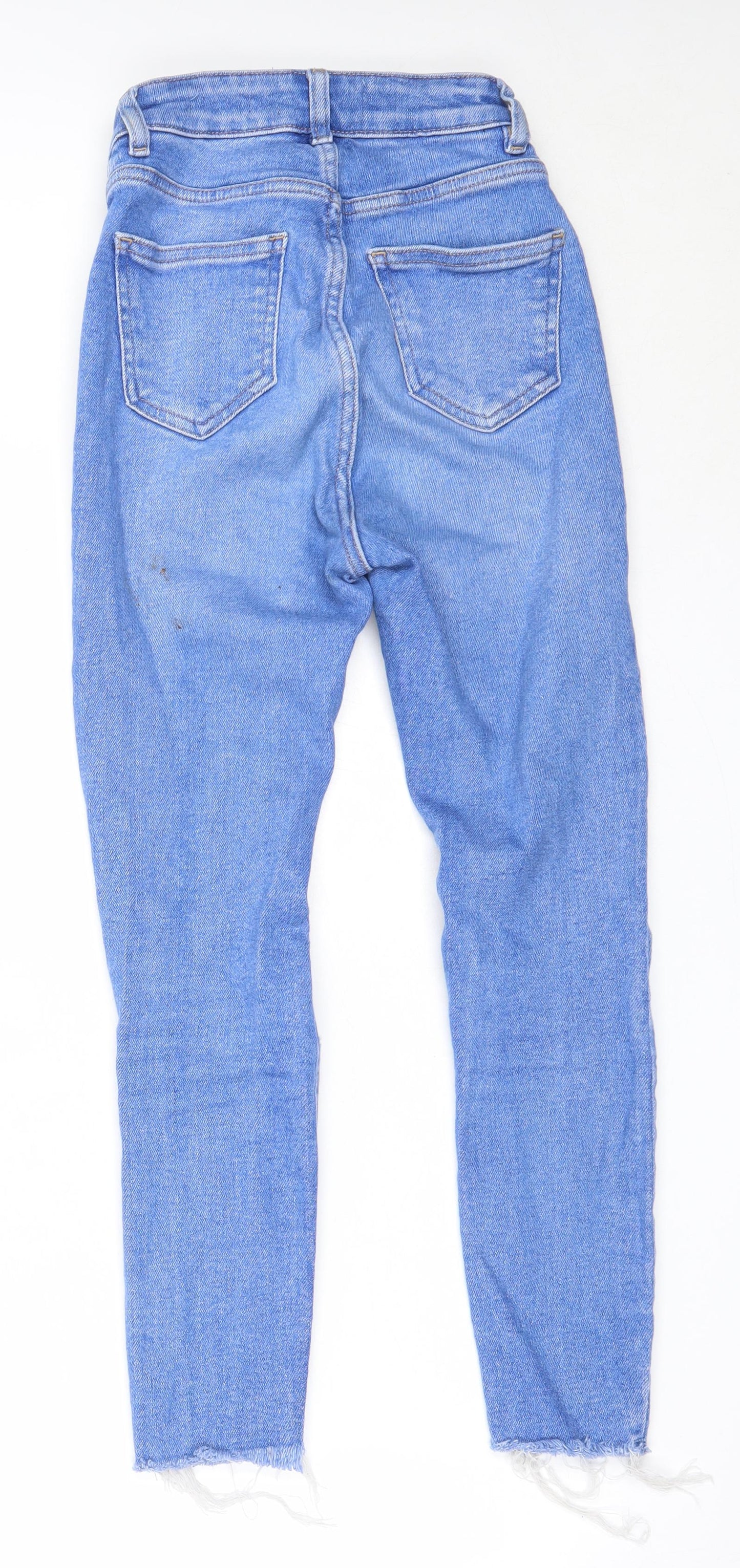 New Look Womens Blue  Cotton Skinny Jeans Size 6 L23 in Regular