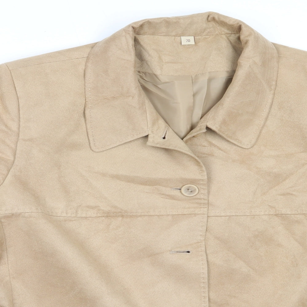Womens UK Size 20 EWM Beige Jacket