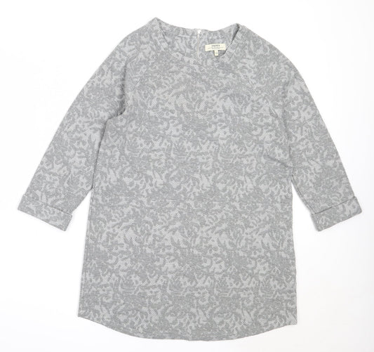 Papaya Womens Grey Round Neck  Polyester Pullover Jumper Size 12