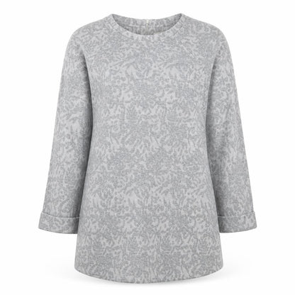 Papaya Womens Grey Round Neck  Polyester Pullover Jumper Size 12