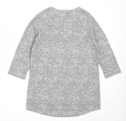 Papaya Womens Grey Round Neck  Polyester Pullover Jumper Size 12