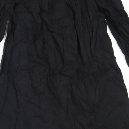River Island Womens Black  Cotton Shift  Size 6  Off the Shoulder