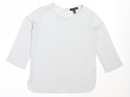 Womens UK Size 4 Atmosphere Grey Basic Blouse