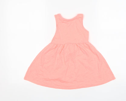 Nutmeg Girls Pink  Polyester A-Line  Size 18-24 Months  Round Neck