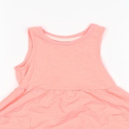 Nutmeg Girls Pink  Polyester A-Line  Size 18-24 Months  Round Neck