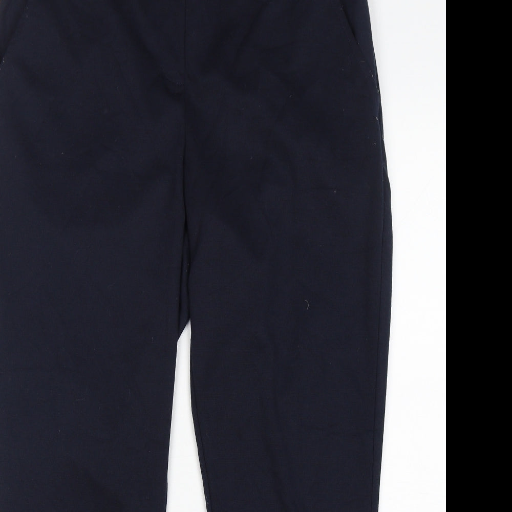 Classic Womens Blue  Polyester Trousers  Size 16 L27 in Regular
