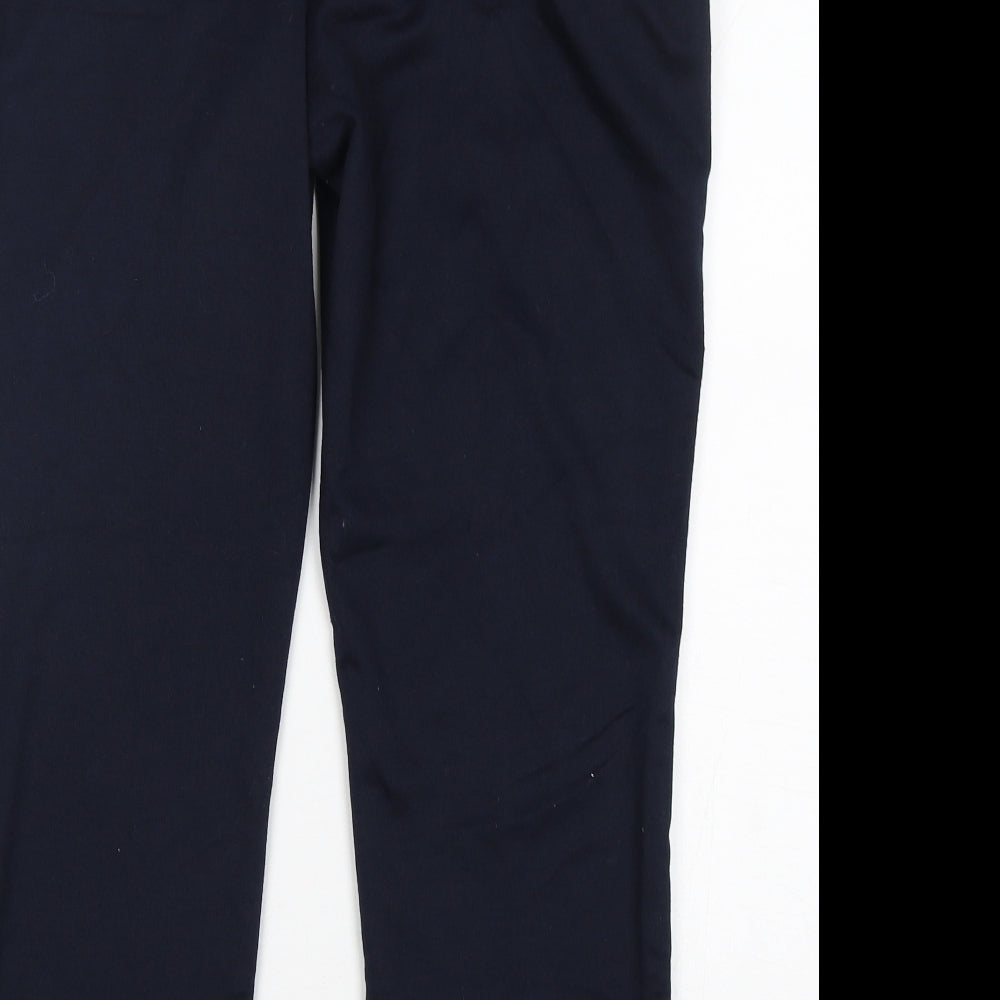 Classic Womens Blue  Polyester Trousers  Size 16 L27 in Regular