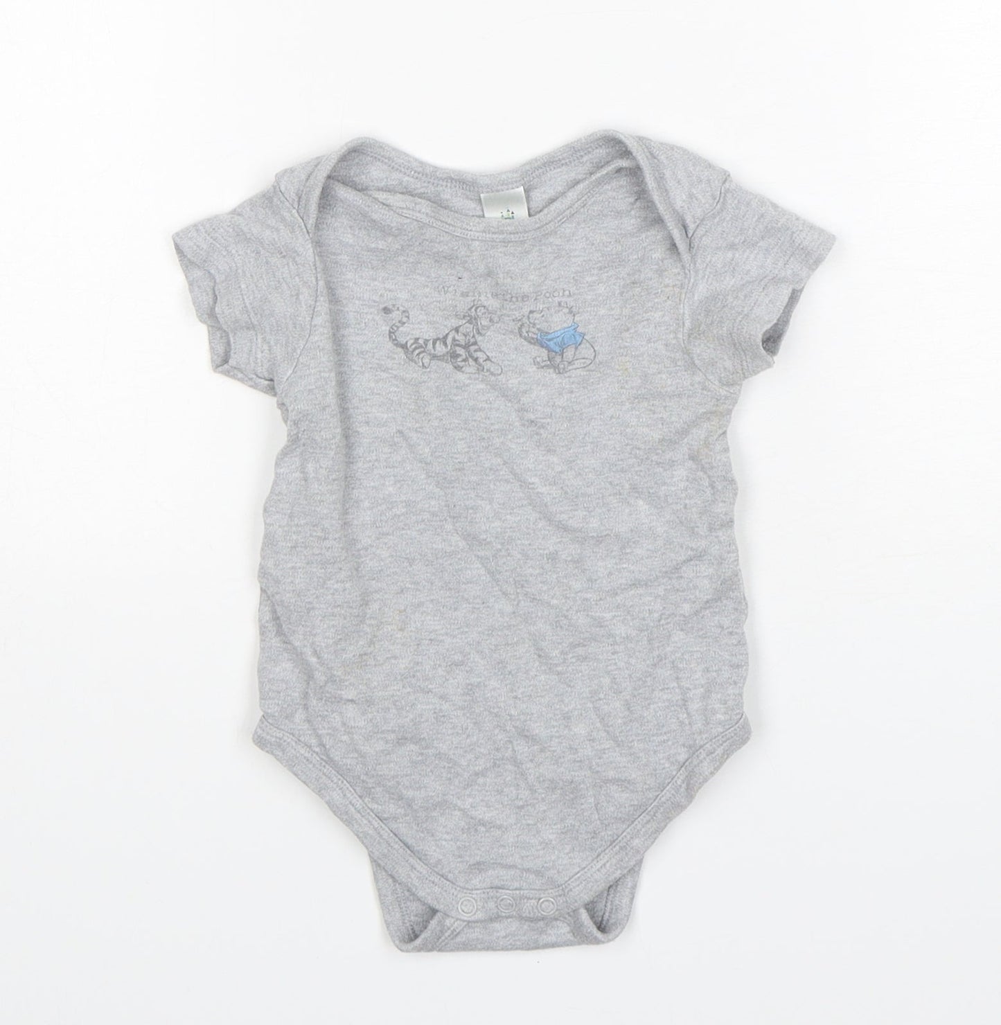 Disney Baby Grey  Cotton Leotard One-Piece Size 18 Months   - winnie the pooh