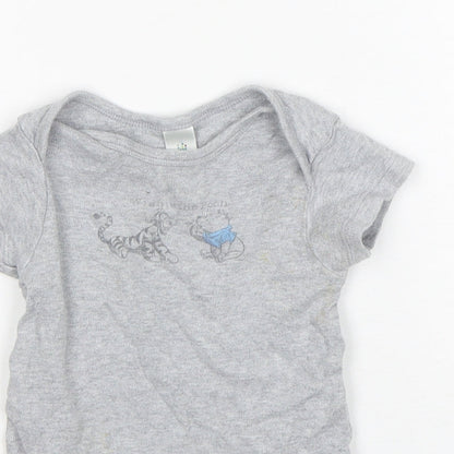 Disney Baby Grey  Cotton Leotard One-Piece Size 18 Months   - winnie the pooh