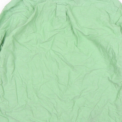 US Polo Assn. Mens Green  Cotton  Button-Up Size M Collared