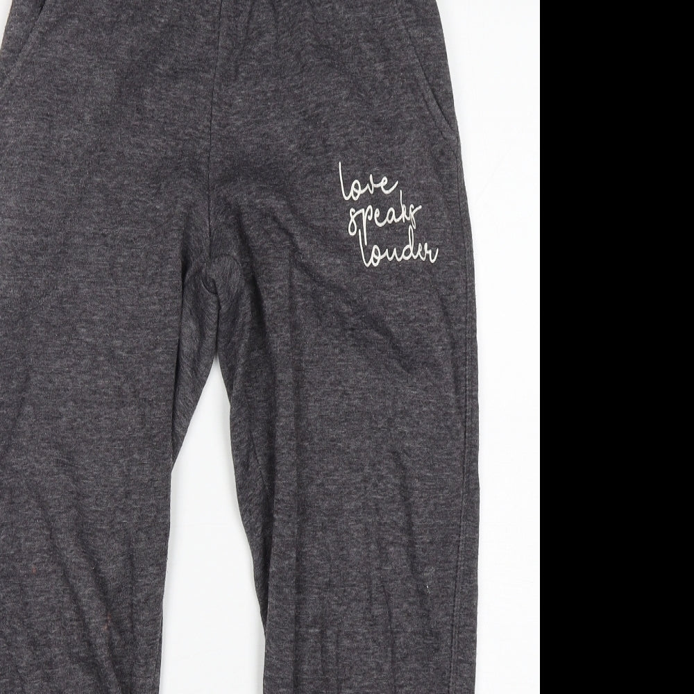 Primark Womens Grey  Cotton Sweatpants Trousers Size 2XS L28 in Regular