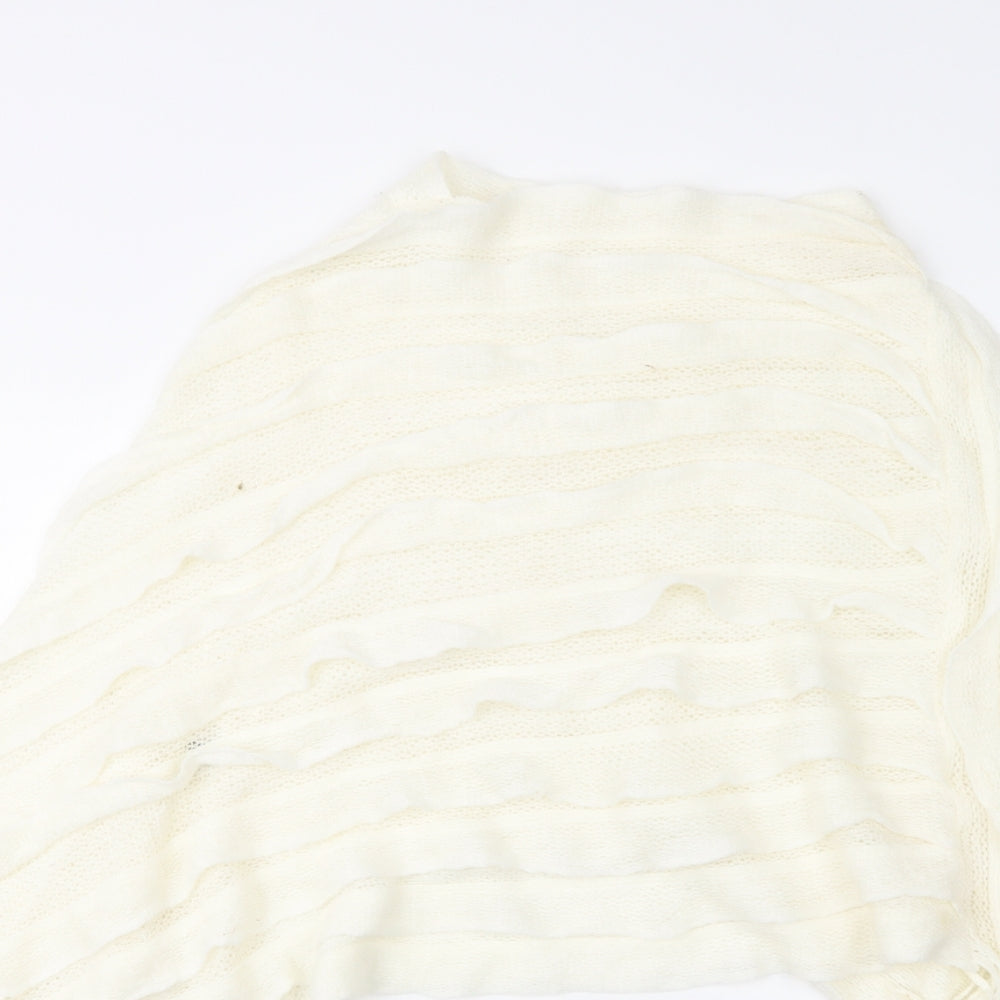 Womens UK Size One Size Preworn Ivory Overcoat