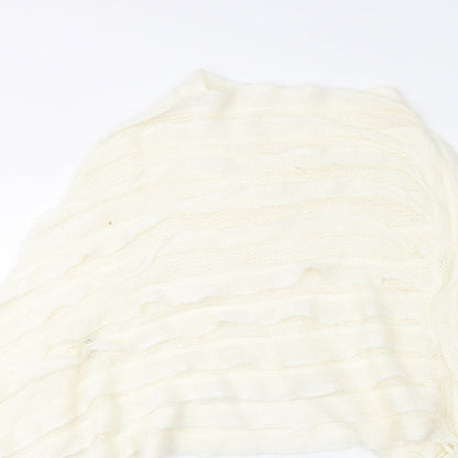 Womens UK Size One Size Preworn Ivory Overcoat