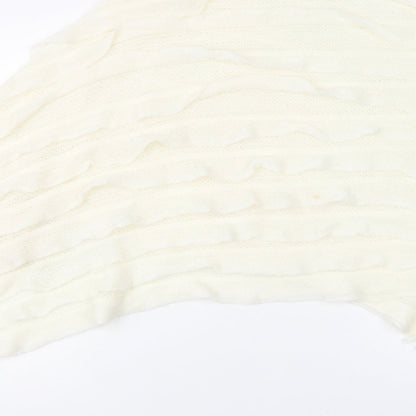 Womens UK Size One Size Preworn Ivory Overcoat