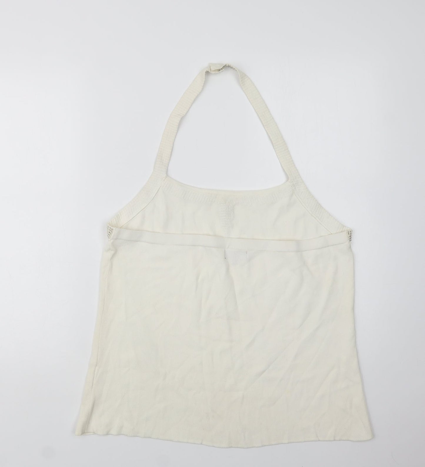Statement Womens Ivory  Viscose Basic Blouse Size 18 Halter