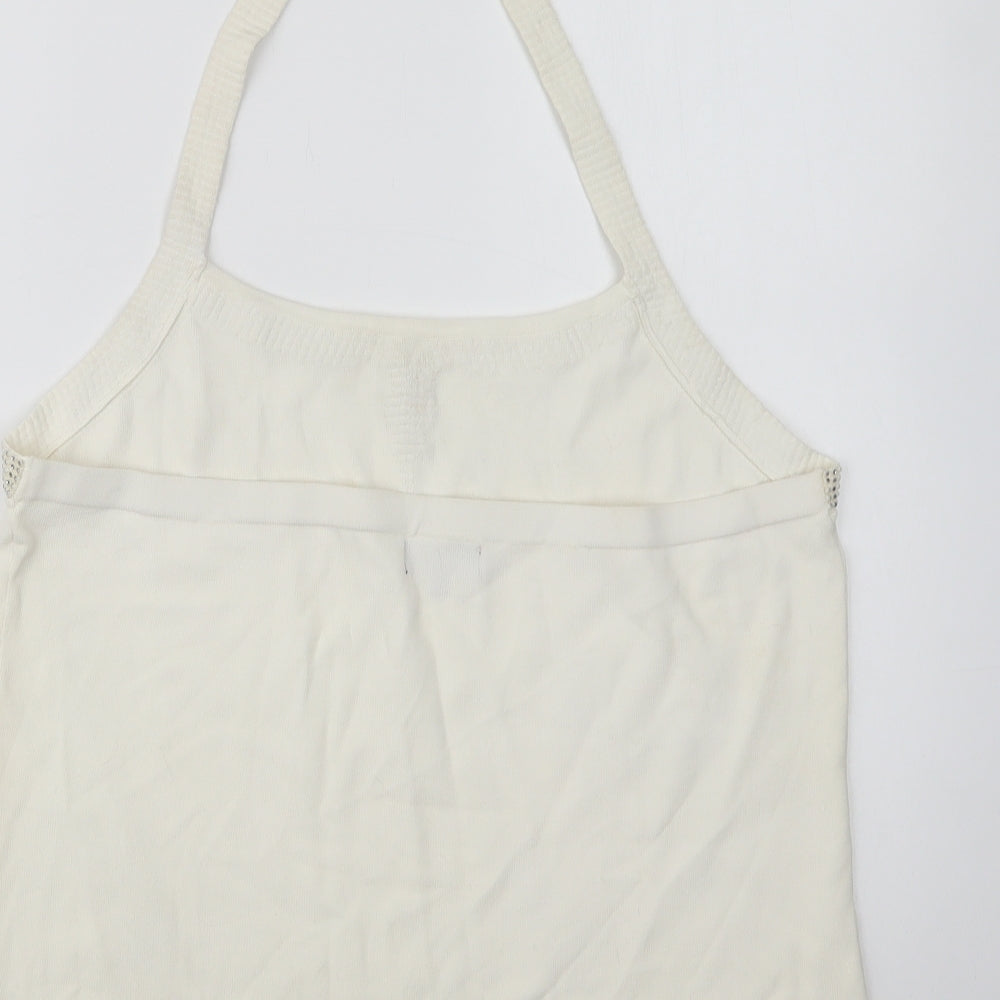Statement Womens Ivory  Viscose Basic Blouse Size 18 Halter