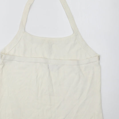 Statement Womens Ivory  Viscose Basic Blouse Size 18 Halter