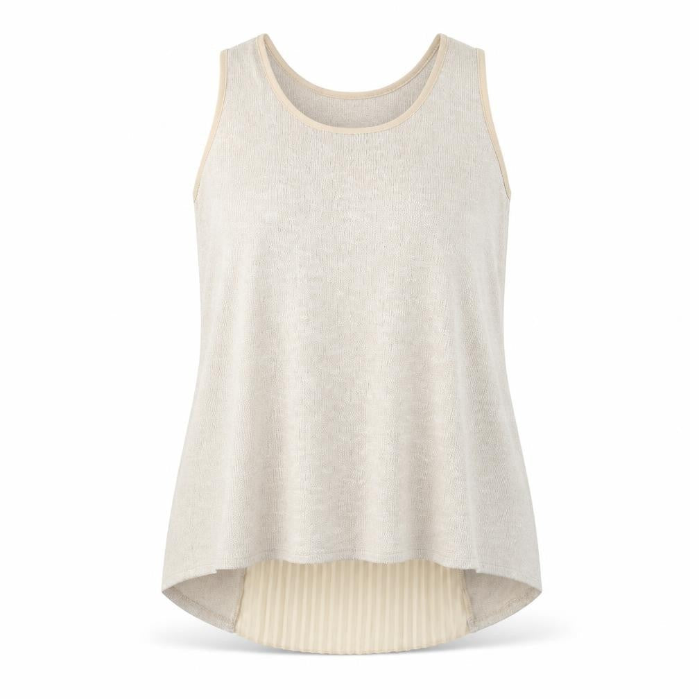 Womens UK Size L Green Envelope Beige Basic Tank