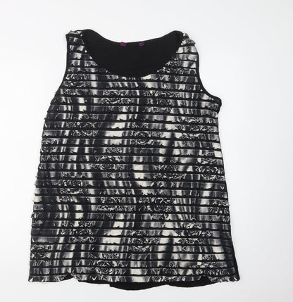 Womens UK Size XL Inspire Black Basic Tank