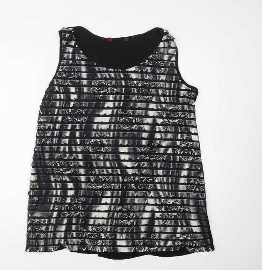 Womens UK Size XL Inspire Black Basic Tank
