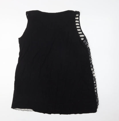 Womens UK Size XL Inspire Black Basic Tank