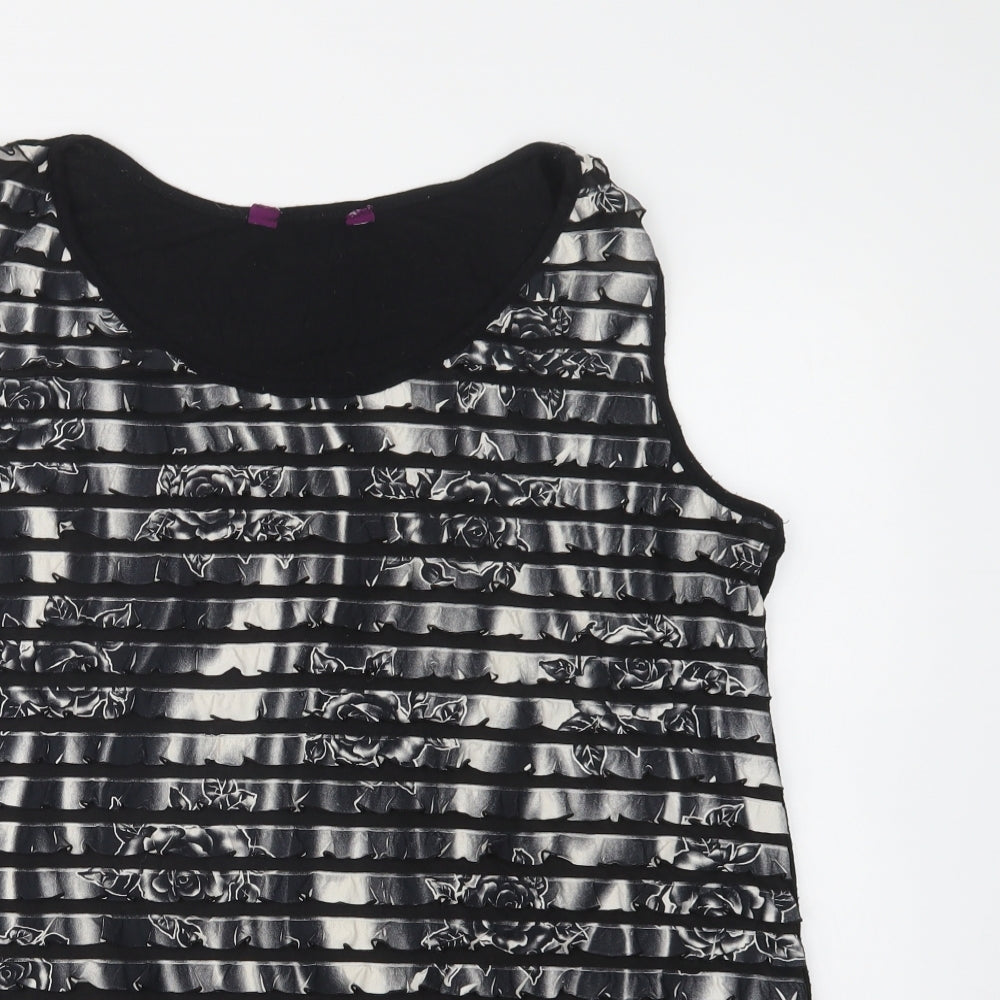 Womens UK Size XL Inspire Black Basic Tank