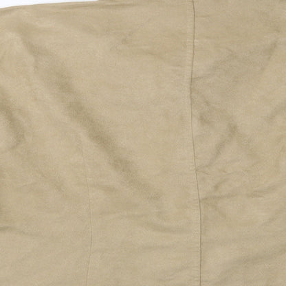 M&S Womens Beige  Polyester Basic Button-Up Size 18 Collared