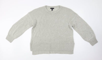 Womens UK Size L New Look Grey Pullover Jumper