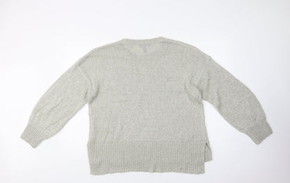 Womens UK Size L New Look Grey Pullover Jumper