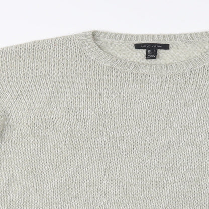 Womens UK Size L New Look Grey Pullover Jumper