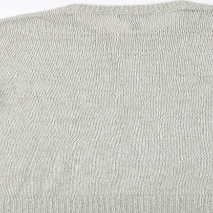 Womens UK Size L New Look Grey Pullover Jumper