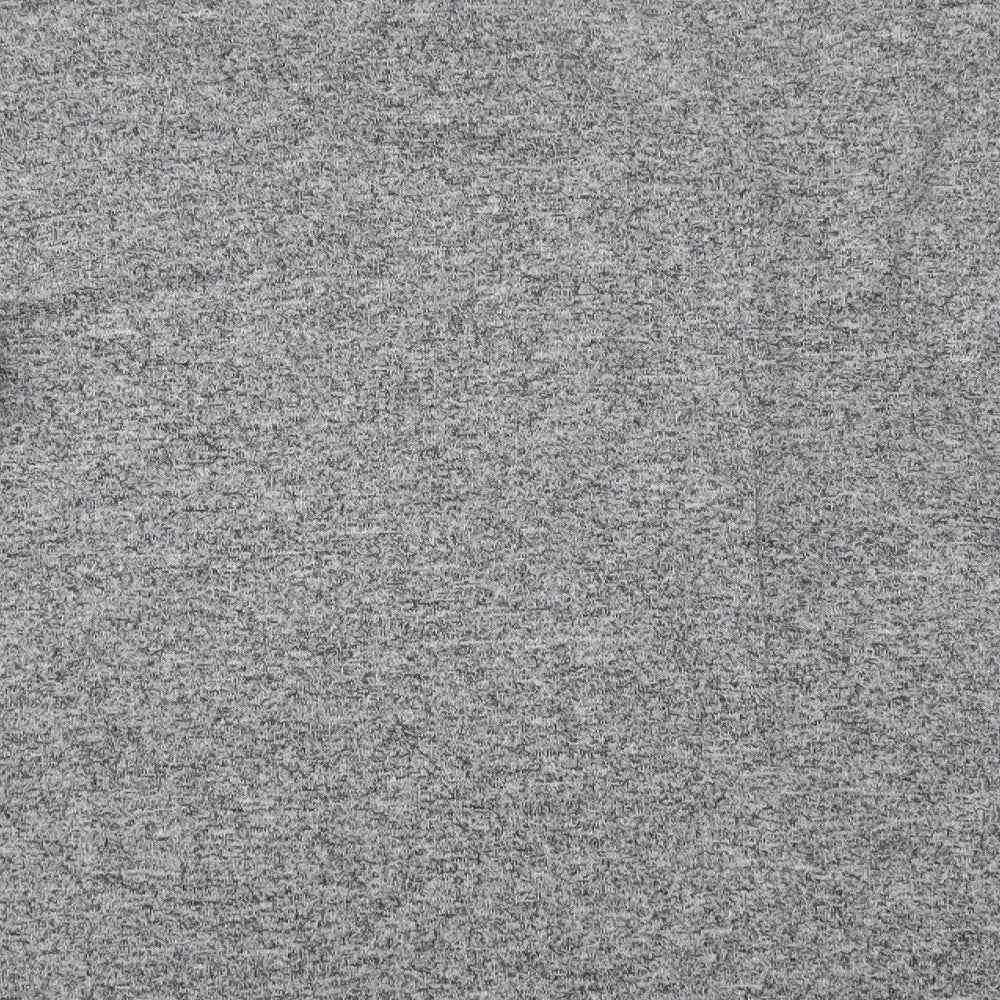 With Love  Womens Grey V-Neck  Viscose Henley Jumper Size 14