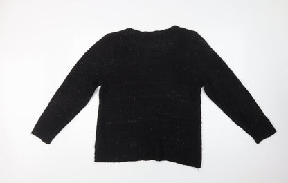 Womens UK Size 16 Amara Reya Black Pullover Jumper
