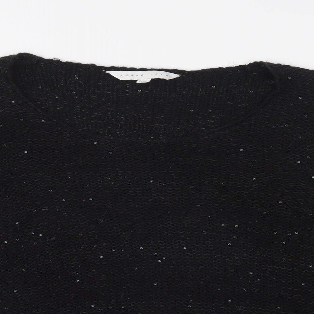 Womens UK Size 16 Amara Reya Black Pullover Jumper