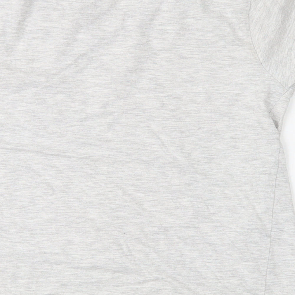L.F.C. Boys Grey  Cotton Basic T-Shirt Size 8-9 Years Crew Neck  - Liverpool FC