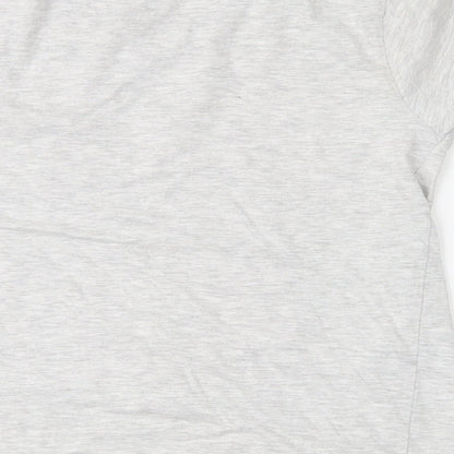 L.F.C. Boys Grey  Cotton Basic T-Shirt Size 8-9 Years Crew Neck  - Liverpool FC