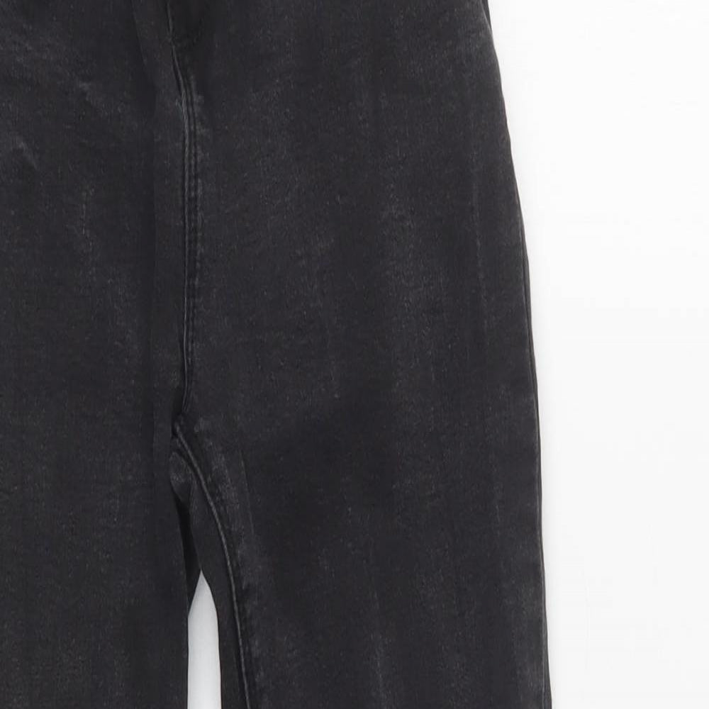 Primark Girls Black  Cotton Skinny Jeans Size 10-11 Years  Regular Button