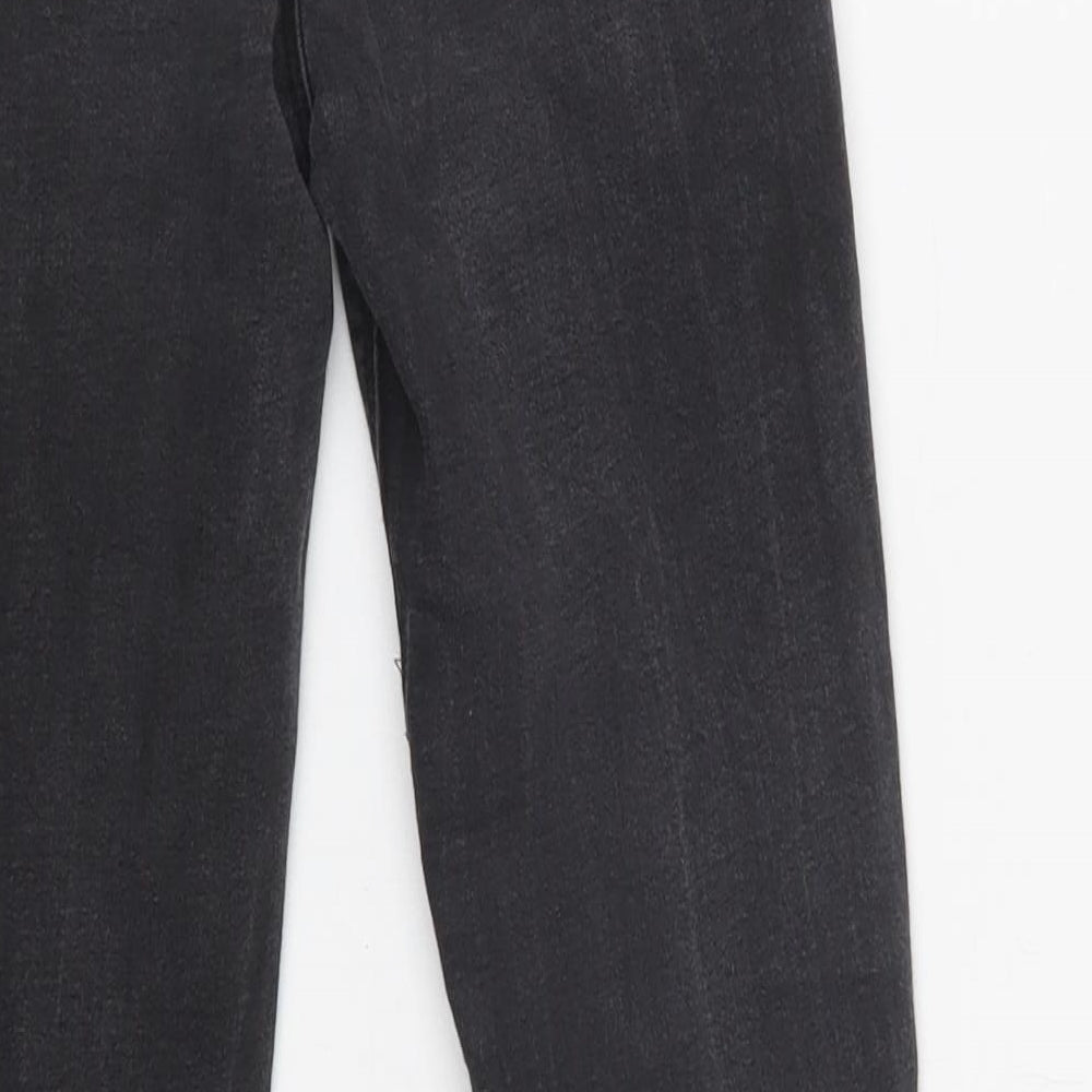 Primark Girls Black  Cotton Skinny Jeans Size 10-11 Years  Regular Button