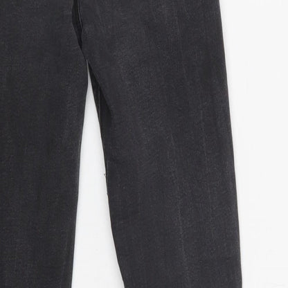 Primark Girls Black  Cotton Skinny Jeans Size 10-11 Years  Regular Button