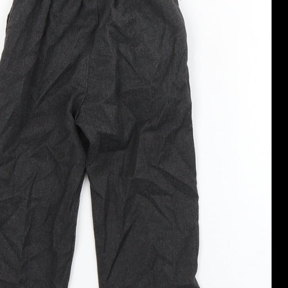 Preworn Boys Grey  Polyester Dress Pants Trousers Size 3-4 Years  Regular