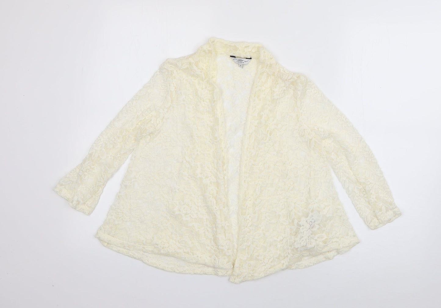 Womens UK Size 8 New Look Ivory Cardigan Jumper