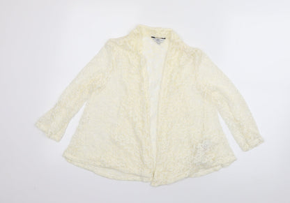 Womens UK Size 8 New Look Ivory Cardigan Jumper