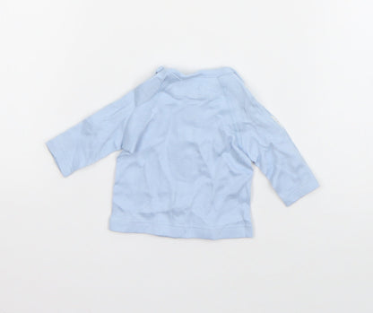 TU Boys Blue   Jacket  Size Newborn   Hook & Loop