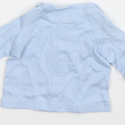 TU Boys Blue   Jacket  Size Newborn   Hook & Loop